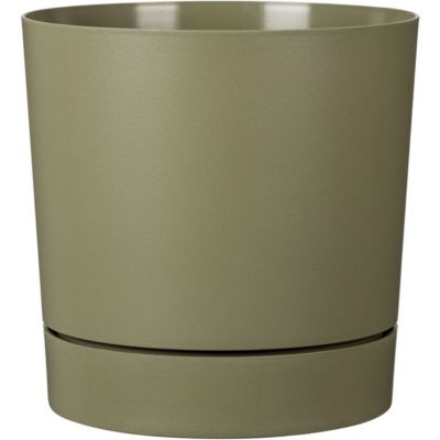 Pot de fleurs rond avec réservoir GARDEN ID Plano Ø 29 14 H 29 cm mousse - vue 2