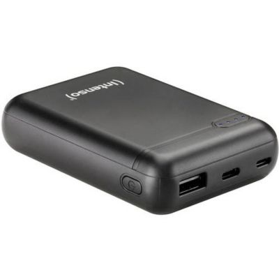 Intenso XS10000 Powerbank 10 000 mAh LiPo, double sortie USB-C et USB-A, affichage LED.
