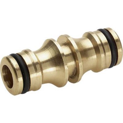 Coupleur 2 voies en laiton 20 mm 2.645-100.0 - raccord enfichable universel, usage jardin