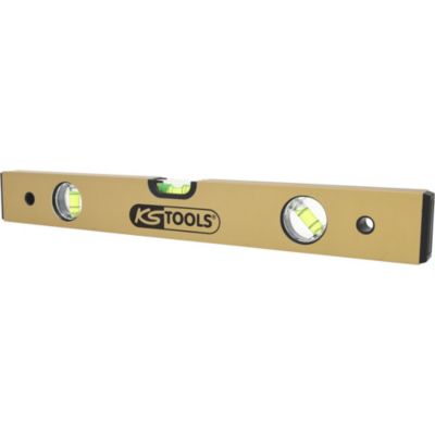 KS Tools - 204.5400 - Niveau rectangulaire en aluminium anodisé 3 fioles, L.400 mm