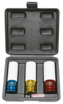 KS Tools 515.1005 Jeu de 3 douille a choc 12" pour jantes aluminium
