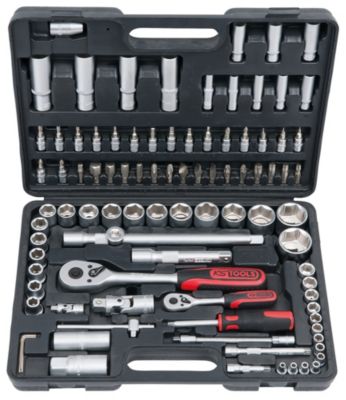 KS Tools 911.0694 Coffret de douilles et accessoires F6 14'' 12'' 94 pièces