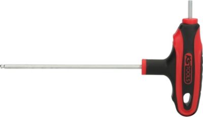 KS Tools - 151.8132 - Clé mâle 6 pans à tête sphérique à poignée en T, 3 mm