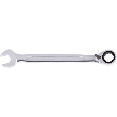 KS TOOLS Clé mixte à cliquet réversible 19 mm œil incliné 72 dents
