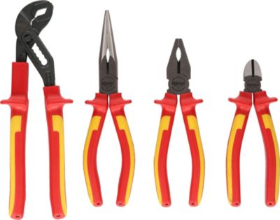 KS Tools - 117.1100 - Jeu de 4 pinces isolées à poignée bi-composant