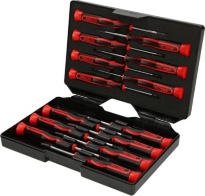 KS Tools - 500.7170 - Coffret de 14 tournevis électroniques Fente, PHILLIPS et TORX