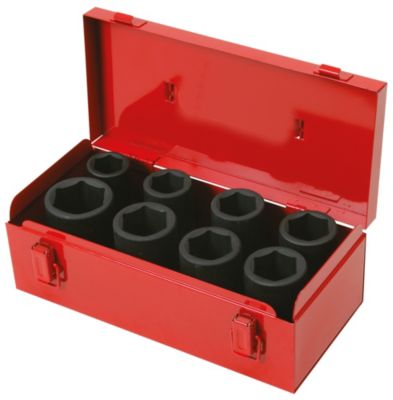 Coffret de douilles longues à chocs 34 8 pcs KSTOOLS Acier allié Dimensions : 495 x 145 x 75 cm