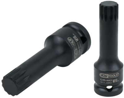 Ks tools Douille longue à chocs XZN 16 mm