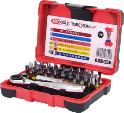 Ks tools Coffret embouts de vissage à cliquet 32 pièces