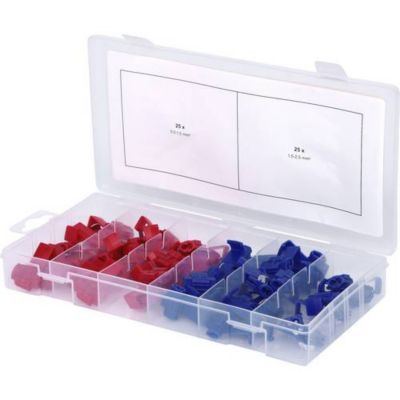 KS Tools 970.0570 assortiment 50 connecteurs de dérivation et mallette plastique