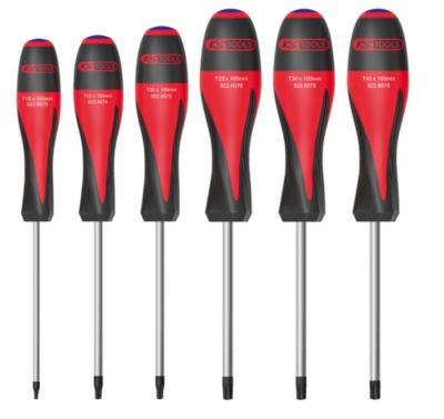 KS Tools 922.6070 Jeu de 6 tournevis ULTIMATE TORX percé