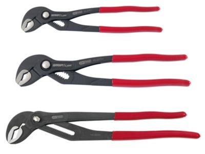 KS Tools - 115.8531 - Lot de trois pinces multiprises à verrouillage 10'' - 12'' - 16''