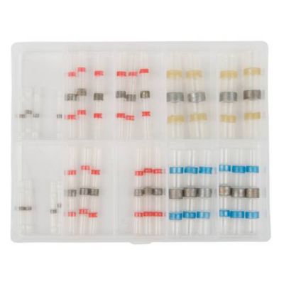 Assortiment 30 manchons à souder isolés 0 25 à 6 mm² gaine thermorétractable 2:1