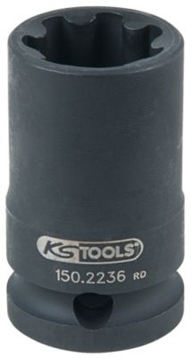 Ks tools Douille à chocs 12 28 mm