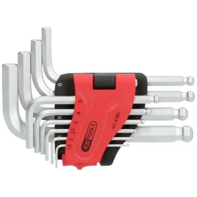 Jeu de clés mâles coudées 6 pans intérieurs 1 5 à 10 mm acier à outils support ErgoStar