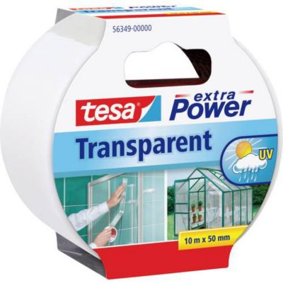 tesa 56349 00000 04 bande de réparation tesa extra Power 10 x 50 mm transparente