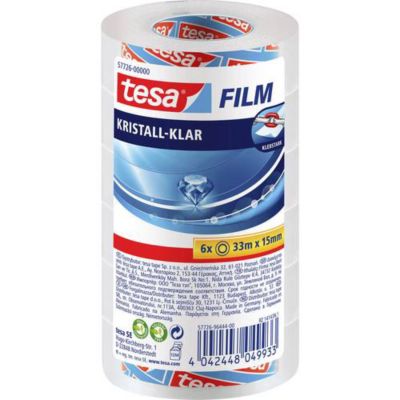 tesafilm 57726 C+C film adhésif crystal clear 33 x 15 mm pack de 6 rouleaux - vue 2