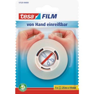 TESAFILM ruban adhésif 25 x 19 mm découpable à la main adhésif sans solvant.