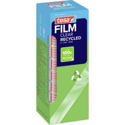 tesafilm Eco & Clear ruban adhésif 33 x 19 mm pack de 8 rouleaux 57074 00000 01