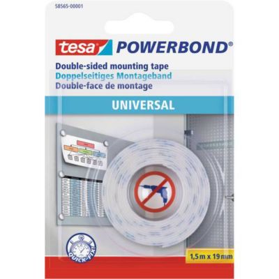 Ruban adhésif double face POWERBOND 58565 01 00 1 5 x 19 mm