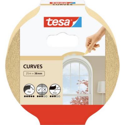 Bande de masquage crêpé tesa 56534 01 00 25 x 38 mm
