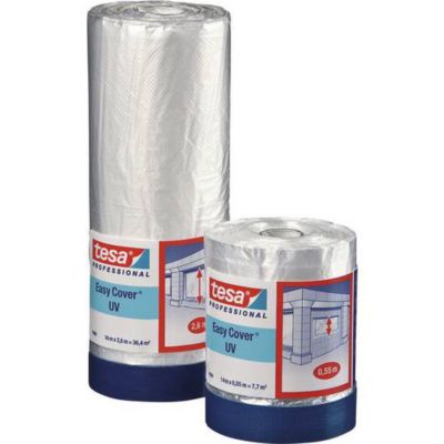 Film de masquage tesa Easy Cover 4369 14 x 1 4 film HDPE résistant aux UV pour grandes surfaces