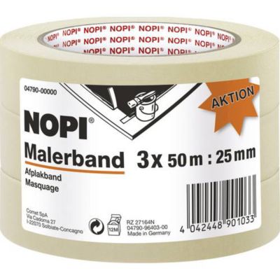 tesakrepp 4331 Ruban de masquage 25 mm x 50 lot de 3