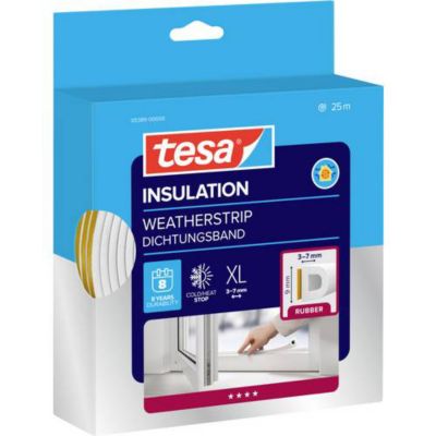 tesa tesamoll D Profil joint en bande 25 x 9 mm épaisseur 7 mm