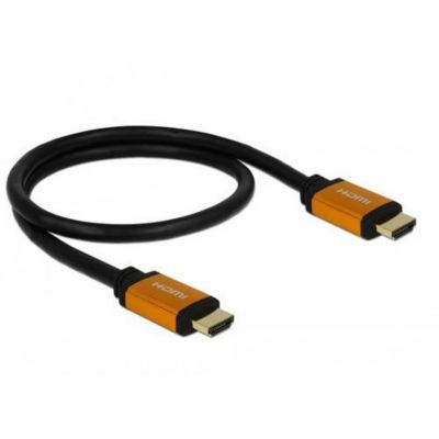 Câble HDMI Delock 85726 mâle-mâle 0,5 m noir, contacts plaqués or