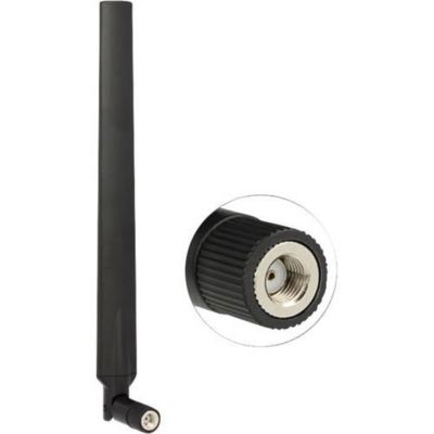 Delock Antenne Wi-Fi 88899 double bande 2,4 GHz / 5 GHz, 7 dBi, connecteur RP-SMA articulée
