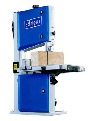 Scie à  ruban stationnaire filaire - 550 W - largeur de coupe max 245 mm - hauteur de coupe max 120 mm - Scheppach HBS261