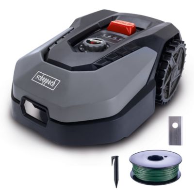 Robot tondeuse sans fil RoboCut XL600 Scheppach - connecté - largeur de coupe 18 cm - 20-60 mm - pente 35% - capteur pluie