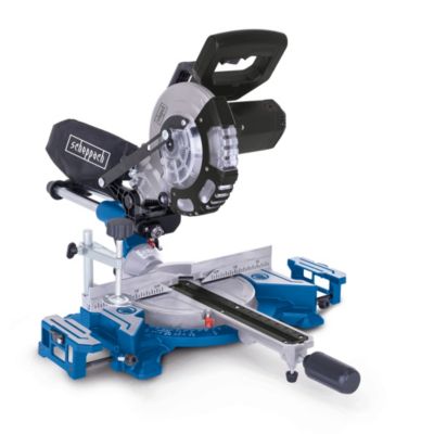 Scheppach Scie à onglet HM185 -1400W - Lame 185 mm - Largeur de coupe 240 mm - Lame inclinable à -45degré + Laser