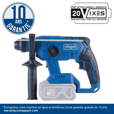 Perforateur brushless SCHEPPACH 20V IXES 2 2 joules 1400 toursmin BC RHD230 X + batterie 4Ah + chargeur 2 4Ah