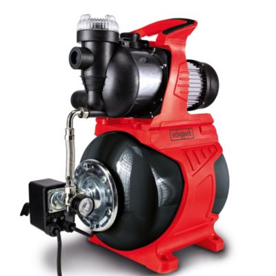 Pompe à eau domestique HWW1000 Scheppach - 19L - 1000W - débit d'eau 4300 L/h - hauteur refoulement 44m - hauteur d'aspiration 7m