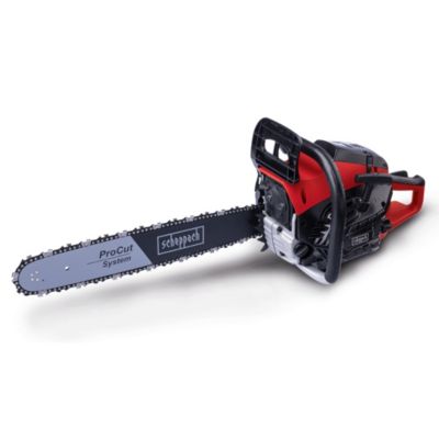 Scheppach Tronçonneuse à essence PCS46 Tronçonneuse thermique Moteur à essence 2 temps 2 4 CV 1 8 kW Lame et chaîne ProCut 18"/45 cm Longueur de coupe 43 cm 46 cm3 - vue 2