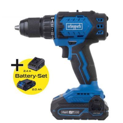 Perceuse visseuse percussion sans fil BC CD60 X brushless 60 Nm mandrin 13mm SCHEPPACH 20V IXES Batterie 2Ah + chargeur 2. - vue 2