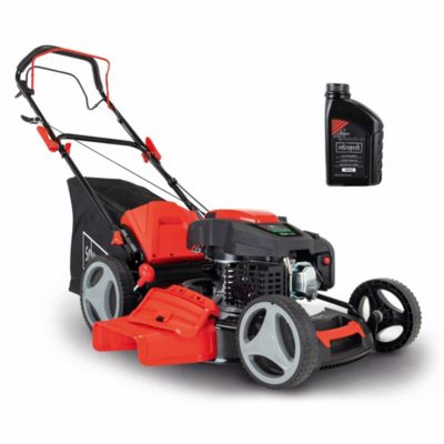 Tondeuse a essence MS230 53 Scheppach Moteur 4T 6CV Largeur de coupe 53 cm 1800 m2 mulching Huile incluse - vue 9