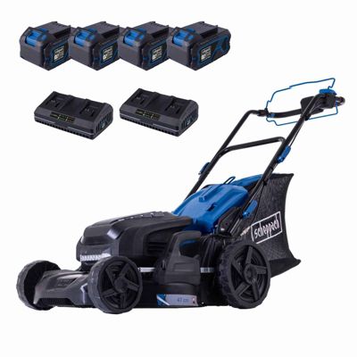 Tondeuse sans fil BC MP470 X SET XL2x2 coupe 73 cm SCHEPPACH 20V IXES avec batterie et chargeur - vue 2