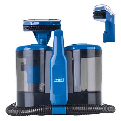 Scheppach Nettoyeur détacheur SWC600 - 600W - puissance d'aspiration 15 kPA - 0,45 L/min - réservoir 1,5L - accessoires inclus