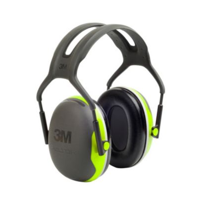 3M Casque antibruit haute visibilité serre-tête PELTOR X4A SNR 33 dB Vert Unique