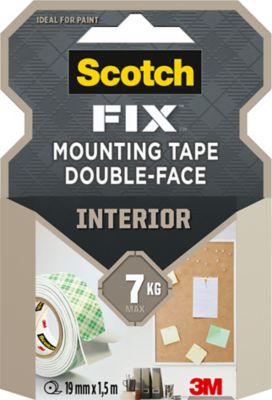Double face intérieur 3M 19 mm x 1.5 7 kg