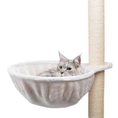 Nid confort XL pour arbre à chat, D 45 cm, couleur gris clair.
