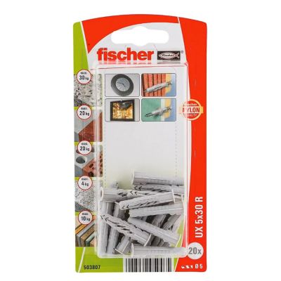 20 chevilles universelles Fischer Ø5x30mm