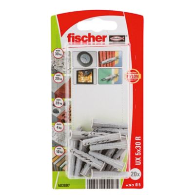 20 chevilles universelles Fischer Ø5x30mm