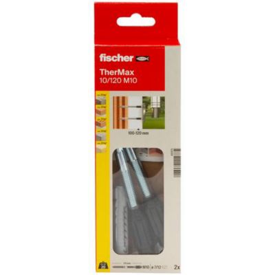 Cheville à expansion FISCHER THERMAX 10 10 B 512173 120 Montage facile et rapide Plastique
