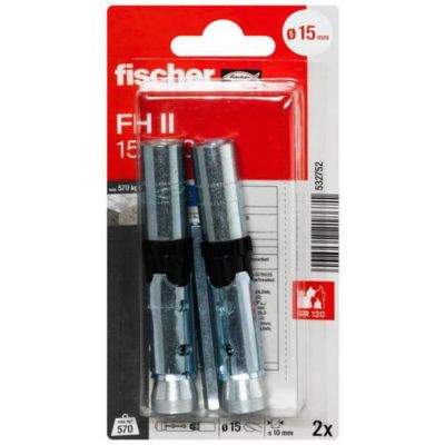 Fischer 532752 FH II 15M10 I K NV Cheville haute performance 15 mm 1 set