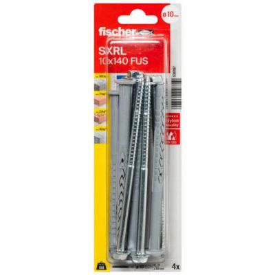 Cheville à tige longue FISCHER SXRL 10 x 140 FUS K NV Métal 140 mm Fixations multiples - vue 2