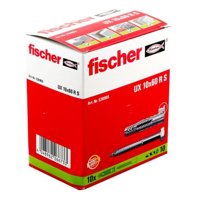 10 chevilles universelles Fischer Ø10x60mm
