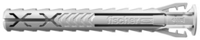 Fischer 567857 Cheville nylon à expansion SX Plus 8x65 avec collerette tous matériauxBlister de 10